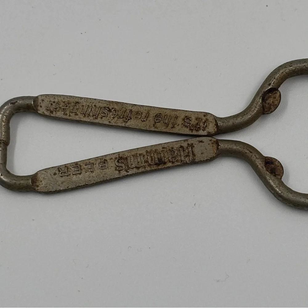 Vintage Hamm's Beer Bottle Opener Keychain - 